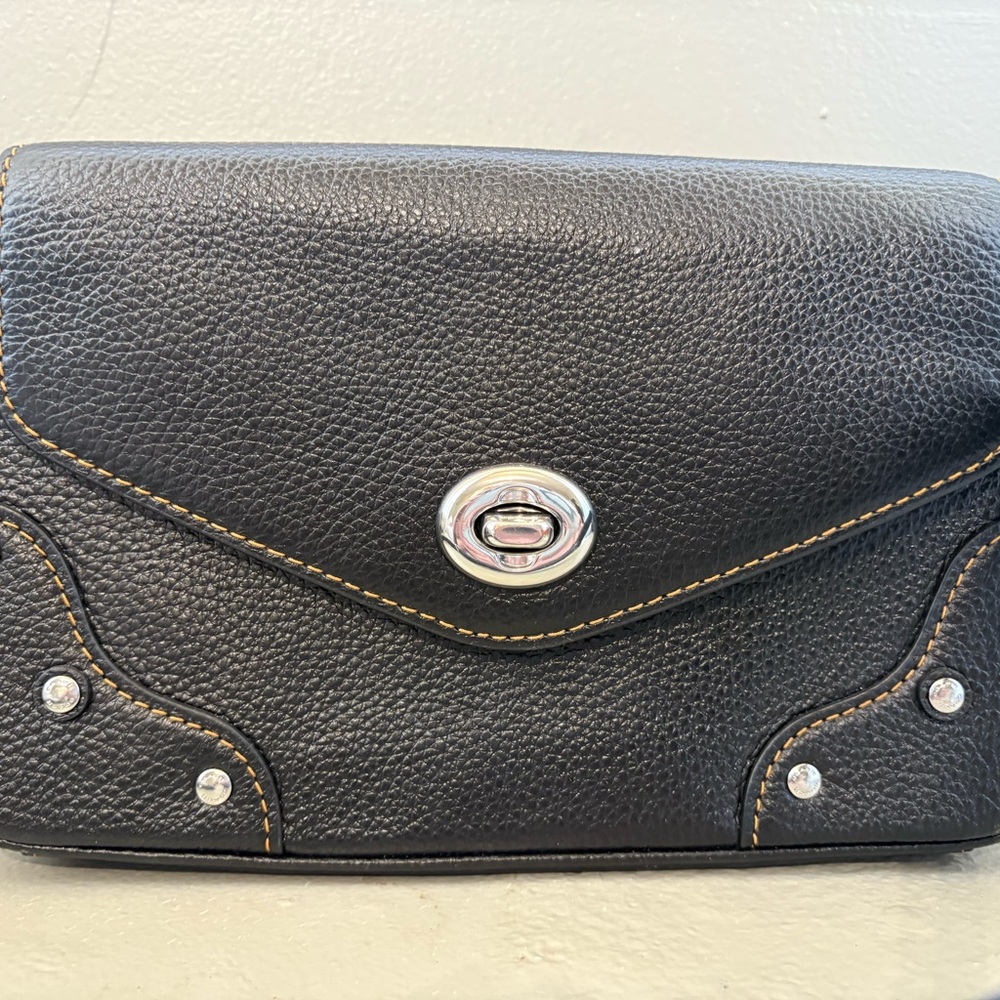 Coach Black Leather Original Millie Shoulder Handbag